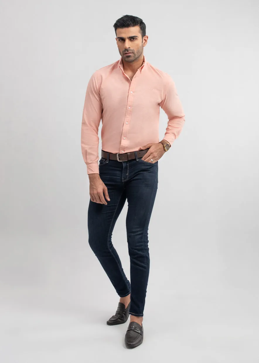 Peach Oxford Shirt