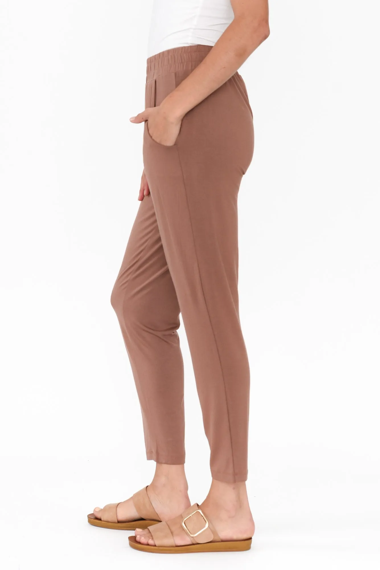 Percy Chocolate Bamboo Pocket Pants