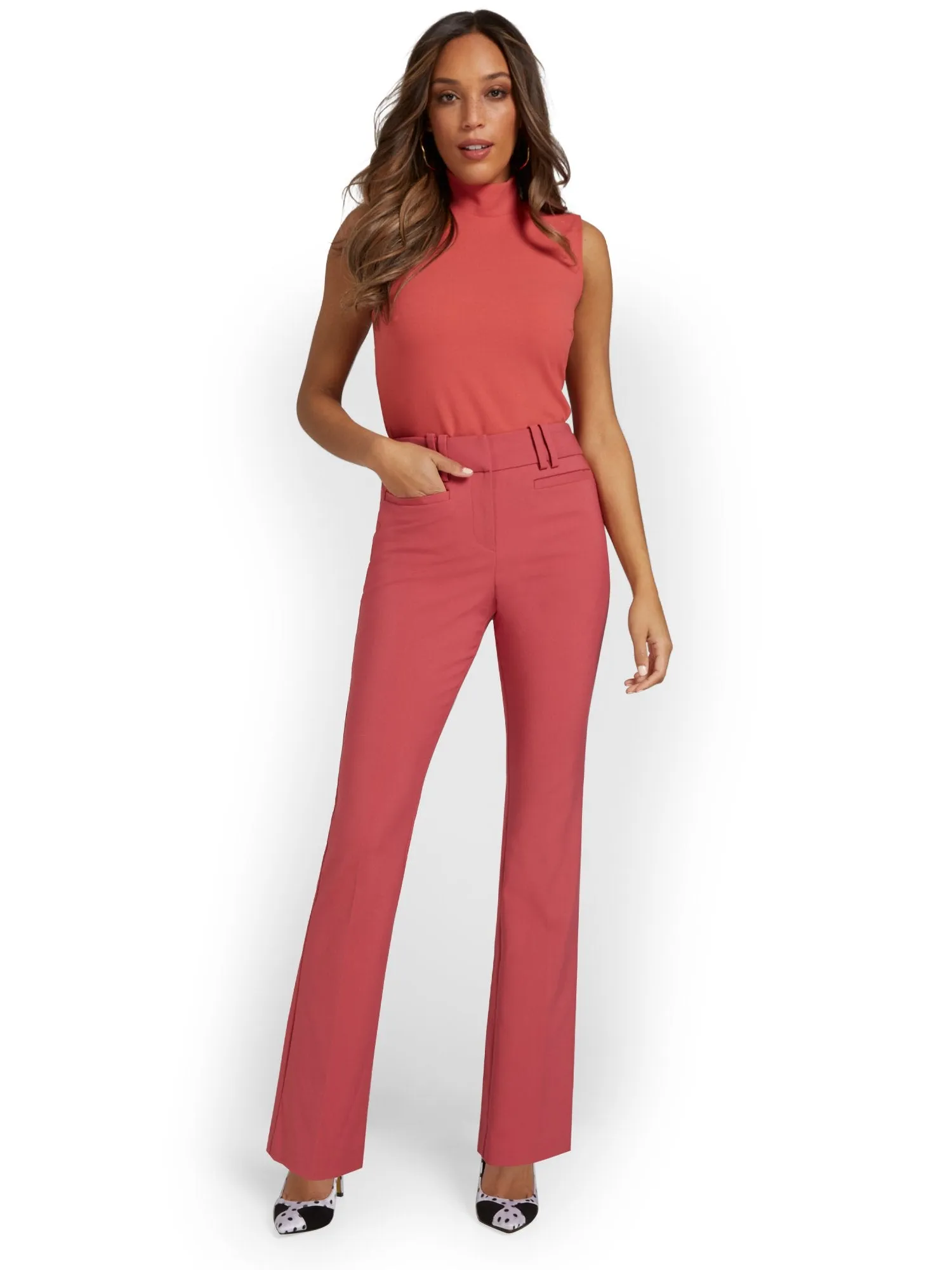 Petite Mid-Rise Modern Bootcut Pant - All-Season Stretch