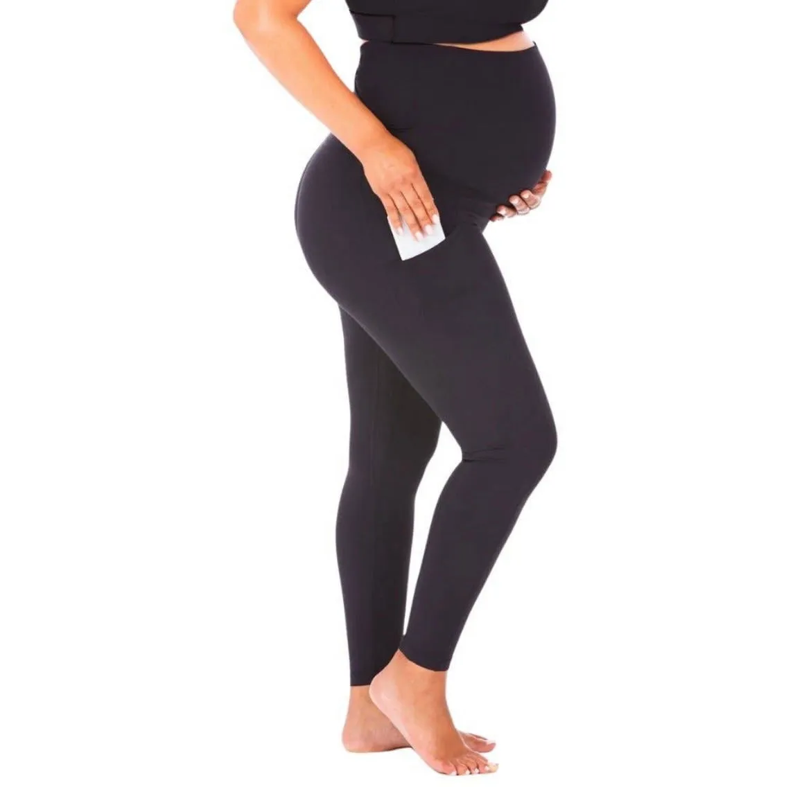 Premium Luxe Maternity Leggings 2.0 -Black