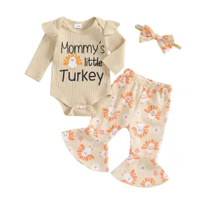 "Mommy's Little Turkey" Flare Pants Set