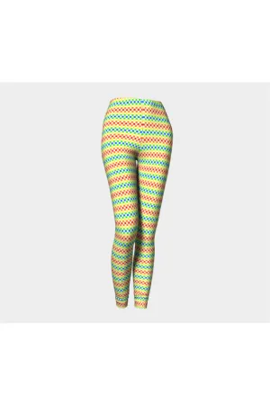 Rainbow Checkered Premium Leggings