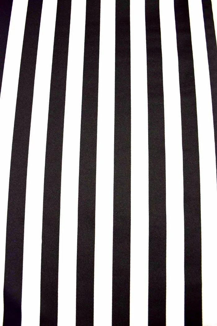 Ready to Ship Black & White Stripe Ruffle Rump Shorts XXS