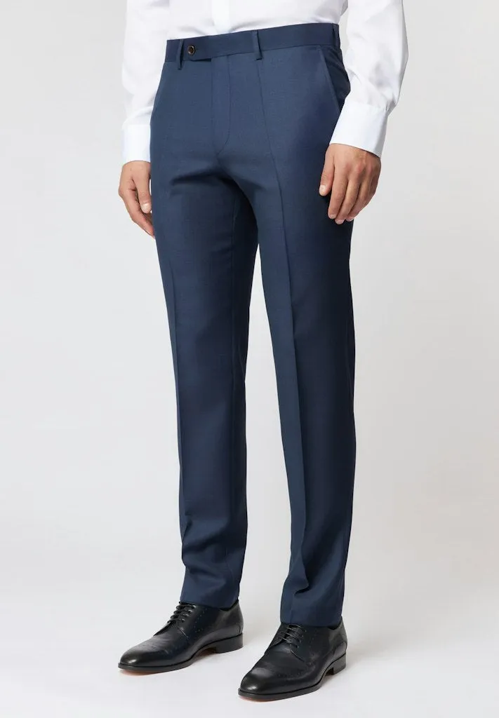 Roy Robson Regular Fit 100% Virgin Wool Suit Trousers - Blue