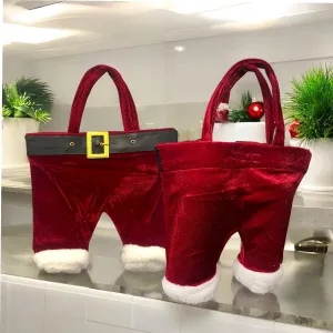 Santa Pants Wine Bag