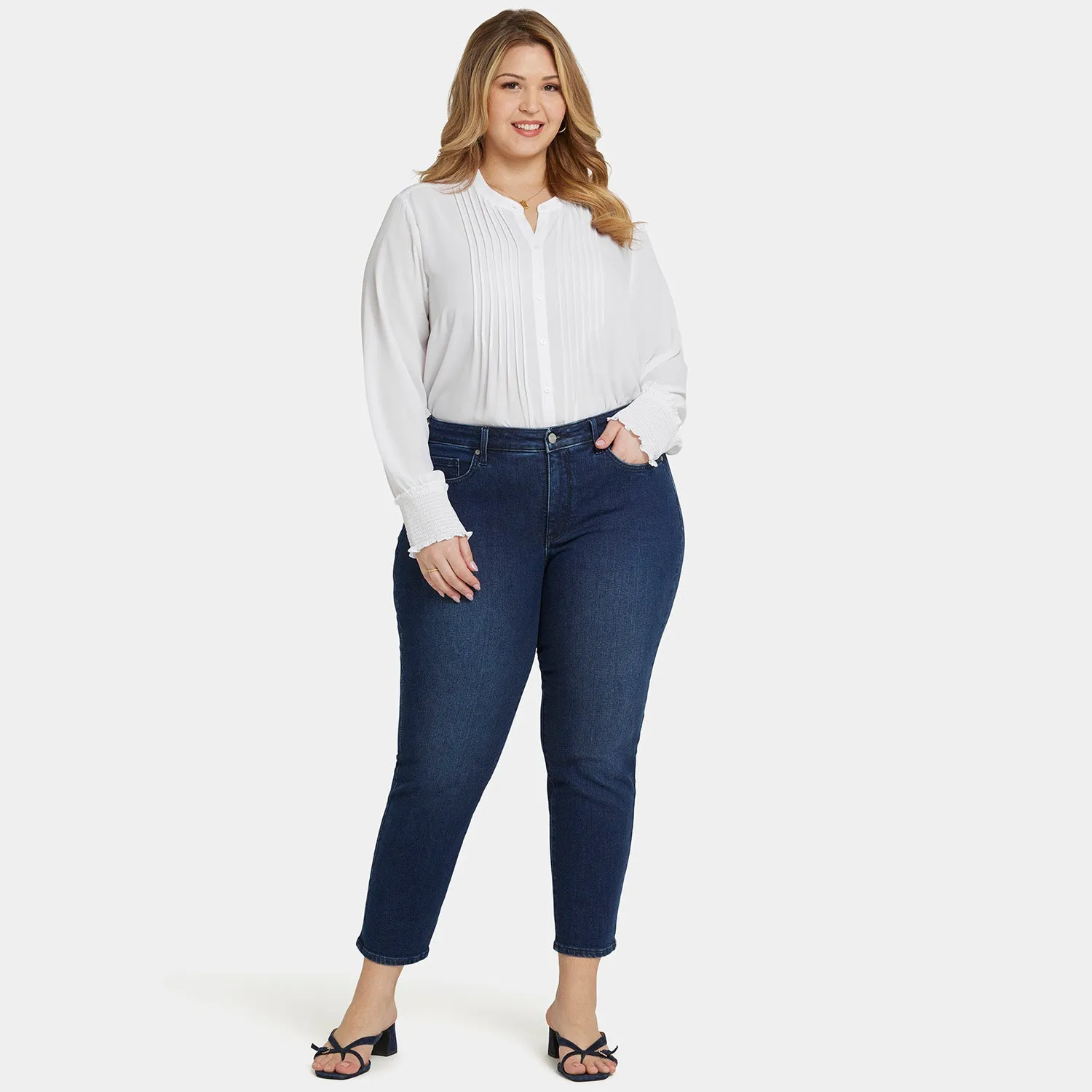 Sheri Slim Ankle Jeans In Plus Size - Marvelous