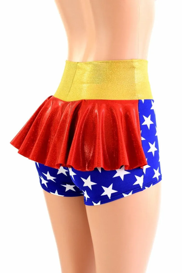 Super Hero Ruffle Rump Shorts