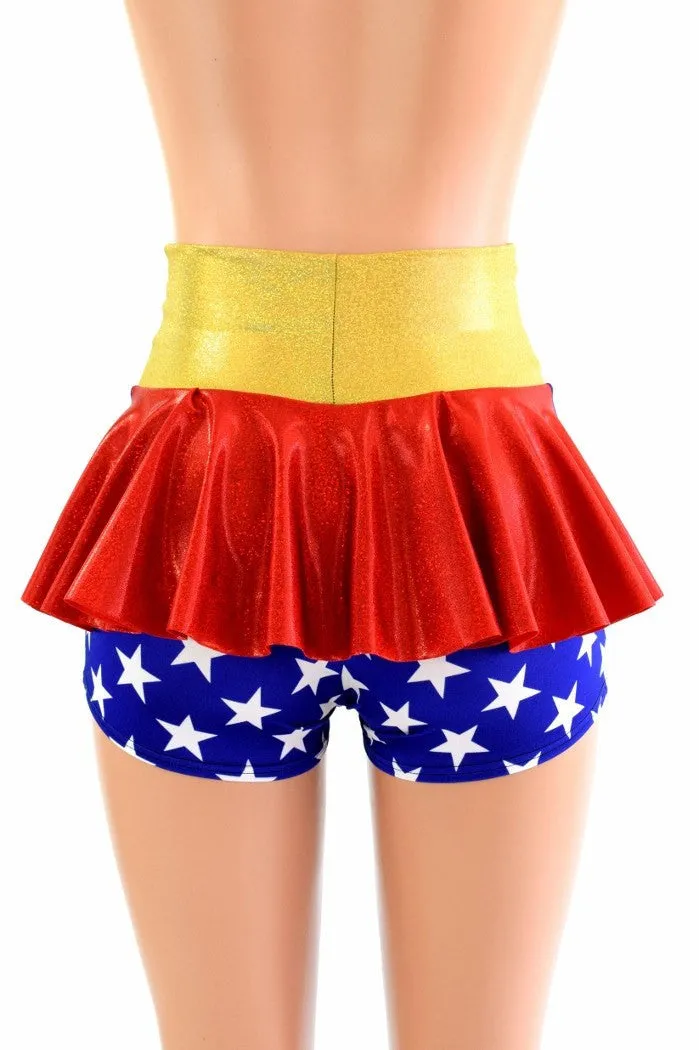 Super Hero Ruffle Rump Shorts