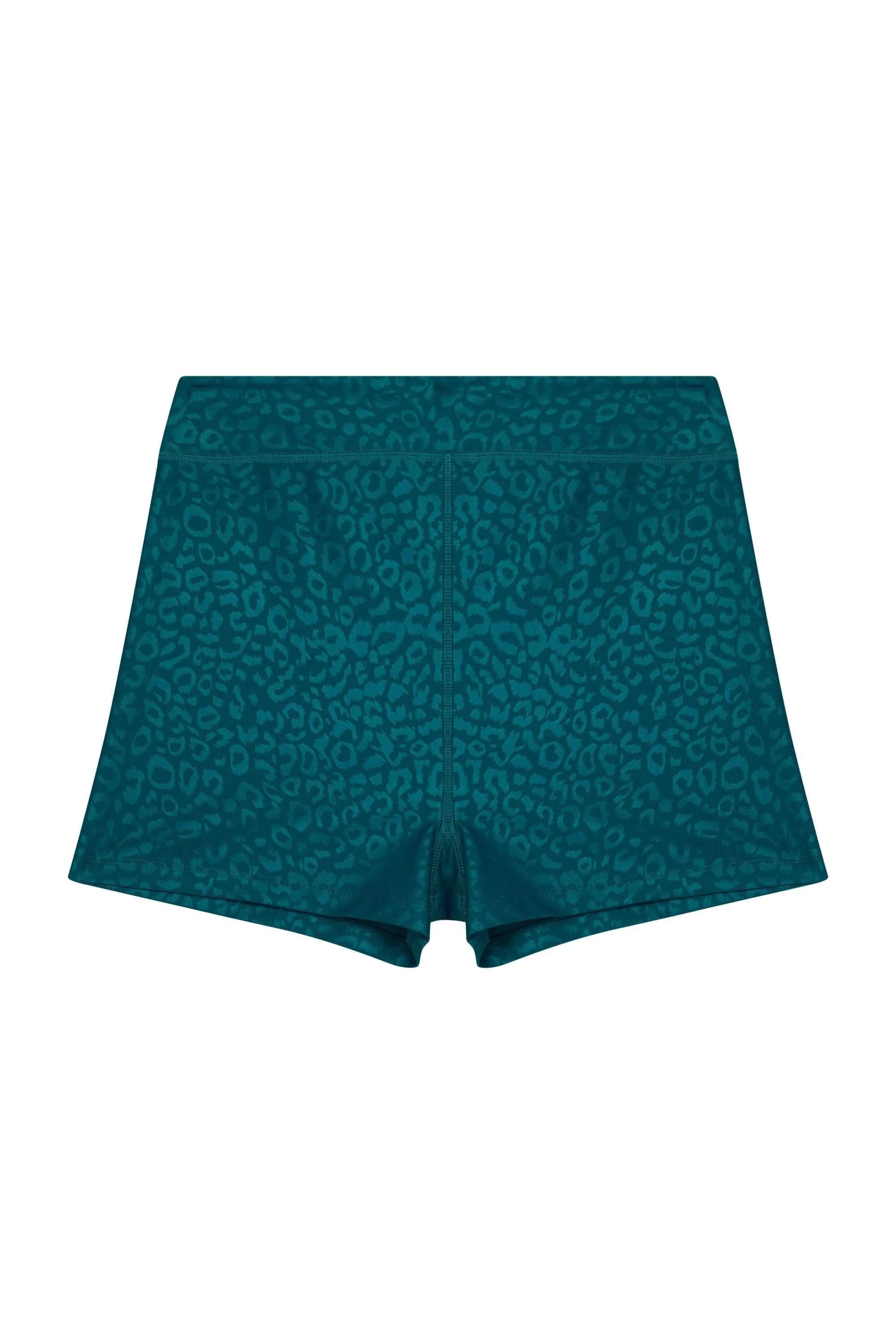 Teal Wet Look Shorts