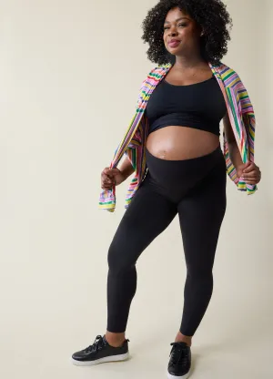 The All-Stage Forever Black Maternity   Postpartum Legging