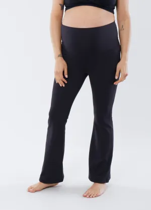 The Ultimate Flare Maternity   Postpartum Black Legging