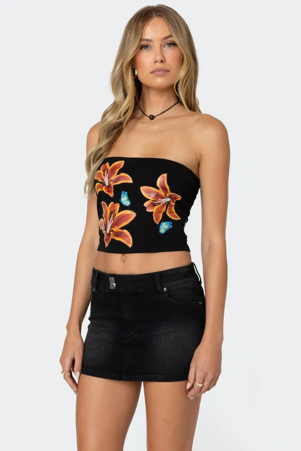 Tigerlily Strapless Top