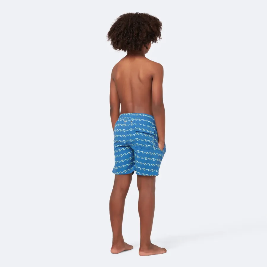 Tom & Teddy Waves Boys Swim Shorts WAVSF-J - Seafoam