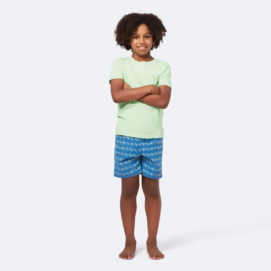 Tom & Teddy Waves Boys Swim Shorts WAVSF-J - Seafoam