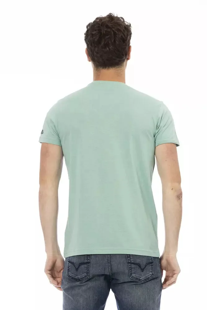 Trussardi Action Green Cotton Men TShirt