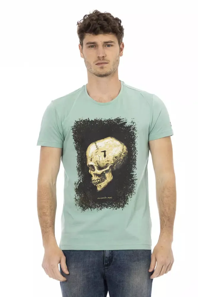 Trussardi Action Green Cotton Men TShirt