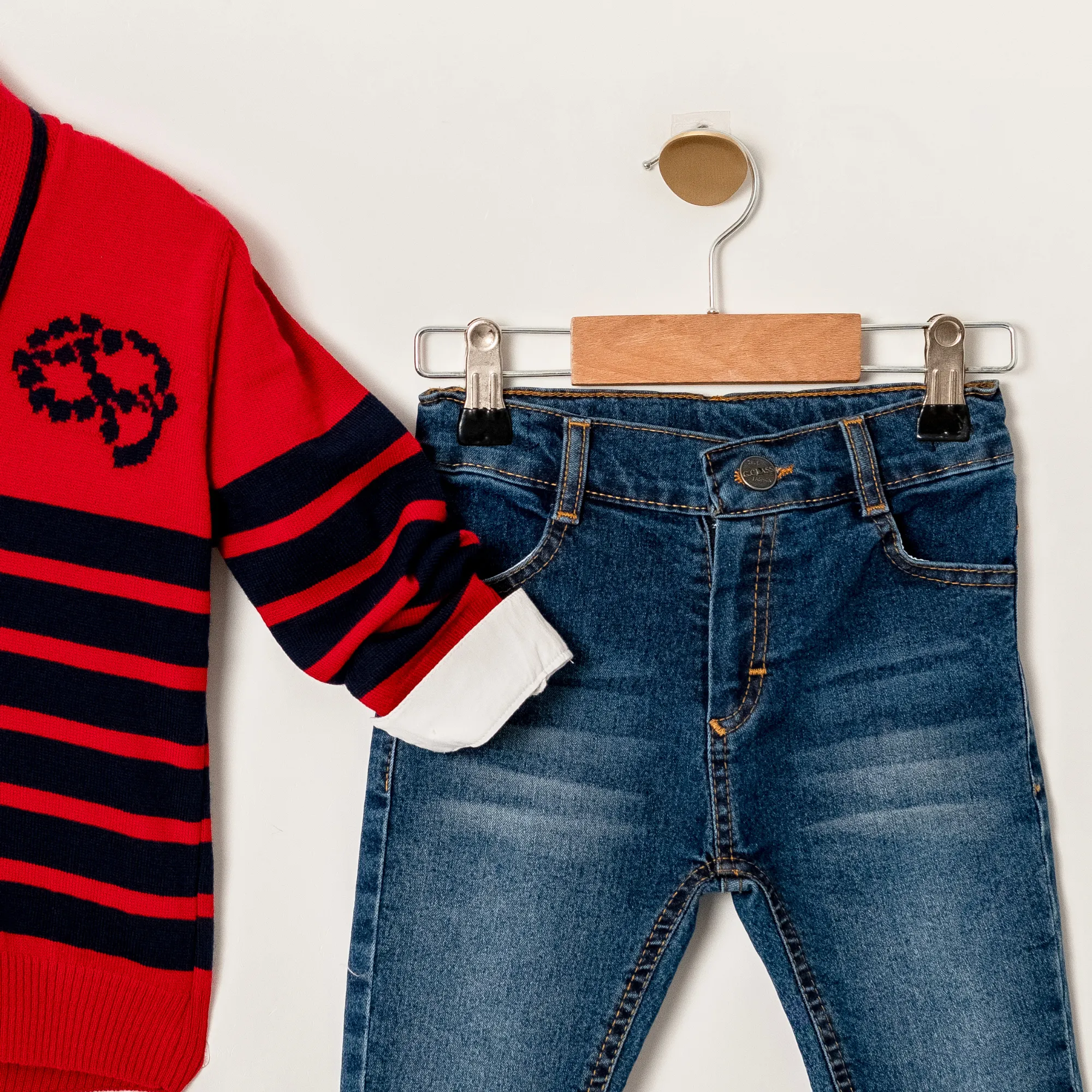 Varsity Boy Sweater Jeans Set