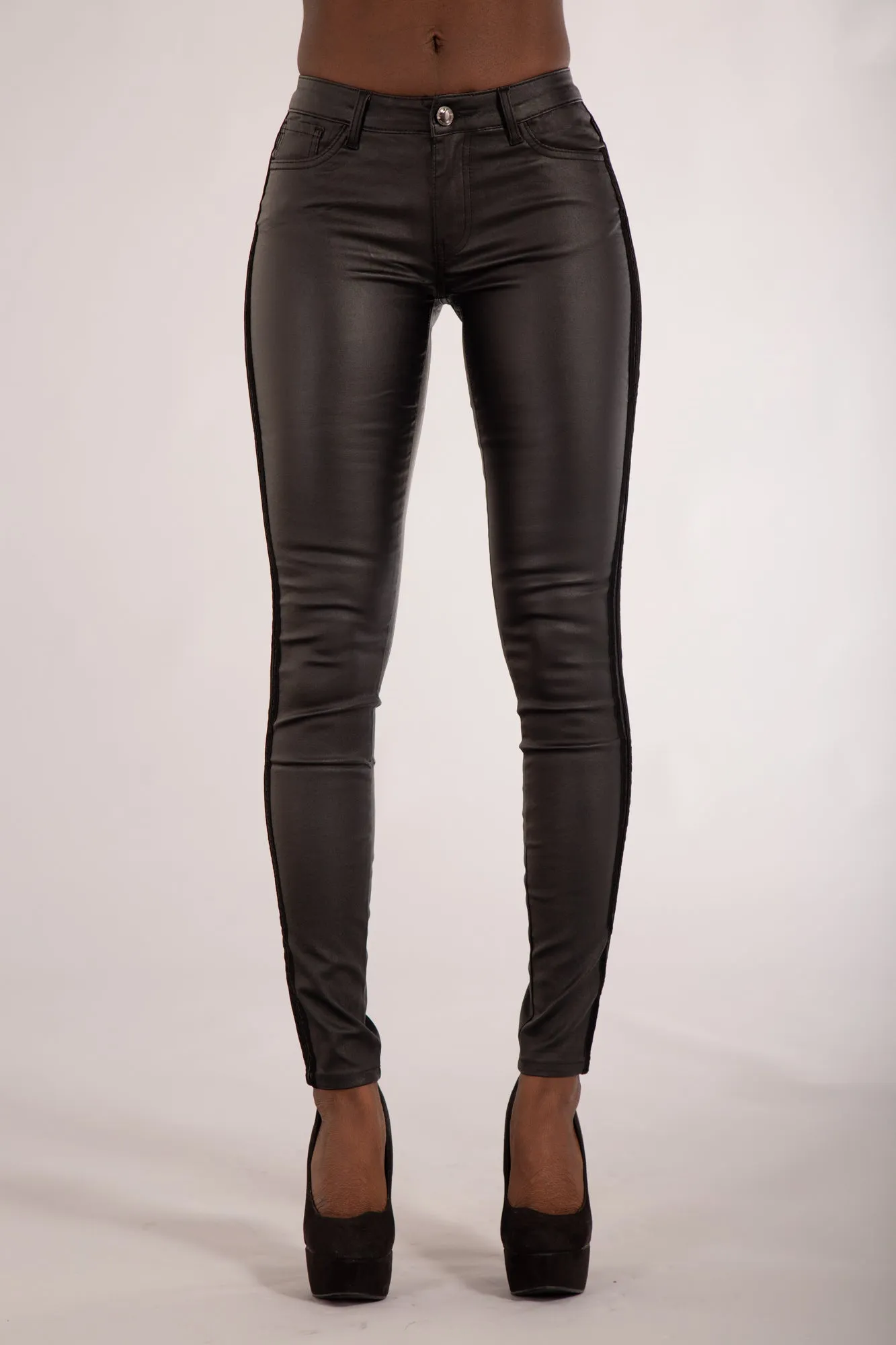 VixenEdge Faux Leather Trousers