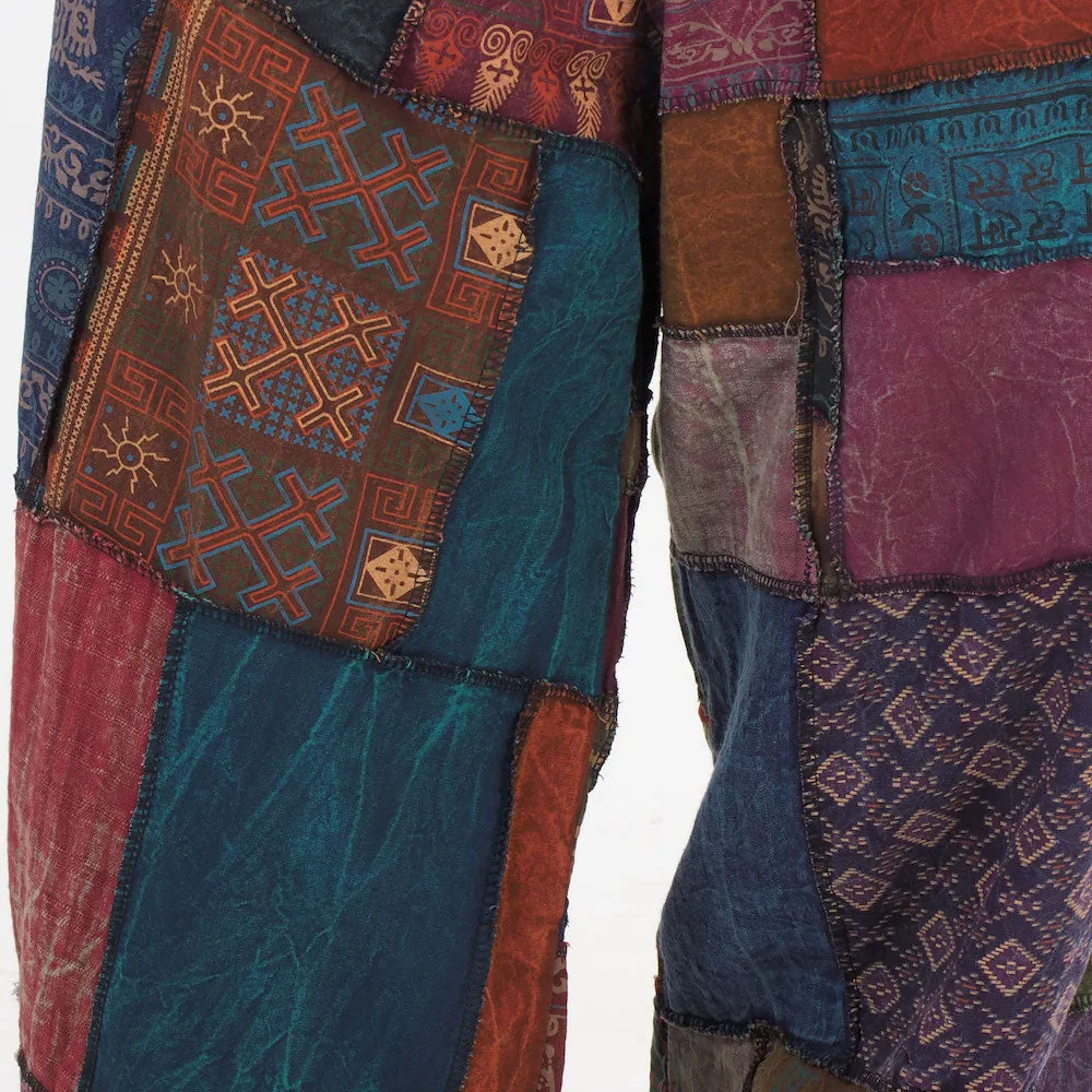 Women's Patchwork Harem Pants Om Forest Spirit