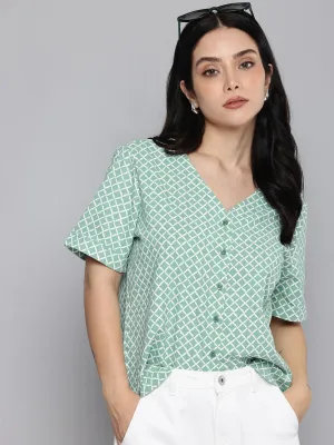 Women's Printed Regular Fit Shirt