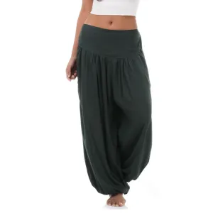 Women's Thai Harem Pants Elephant Gray