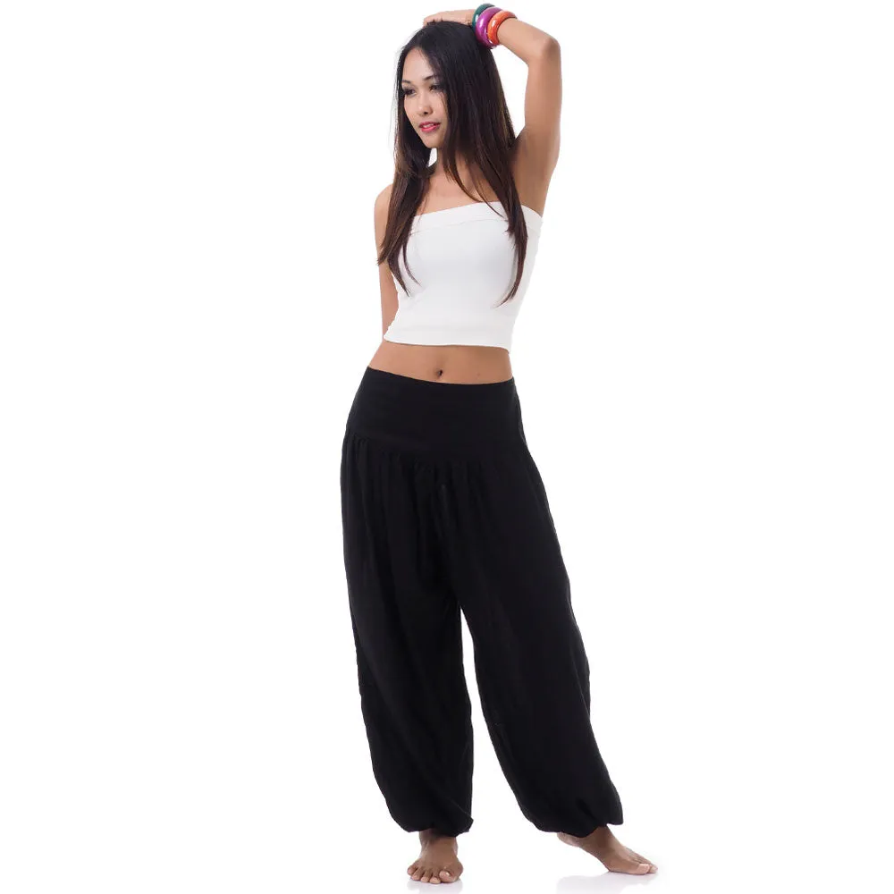 Women's Thai Harem Pants Elephant Gray