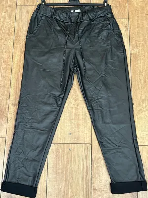 XL Leather Look Magic Trousers