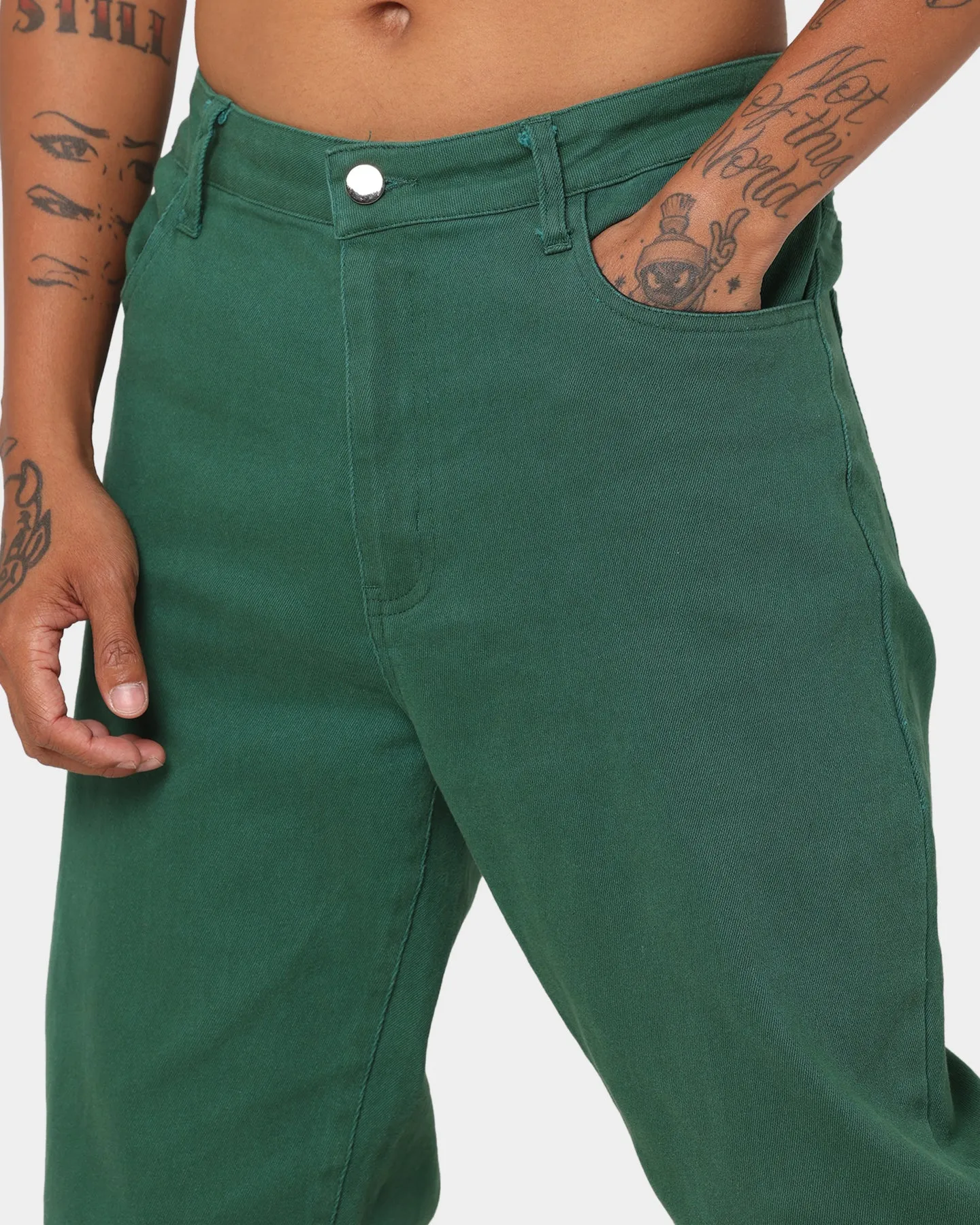 XXIII Beckett Baggy Jeans Green